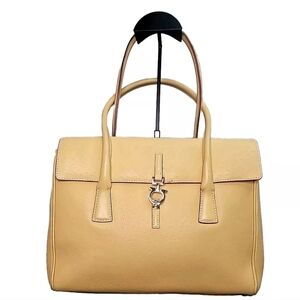 Salvatore Ferragamo Yellow Leather Handbag